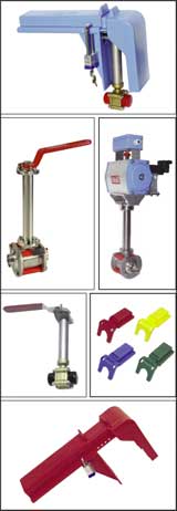 ball valves and ball valve lockouts